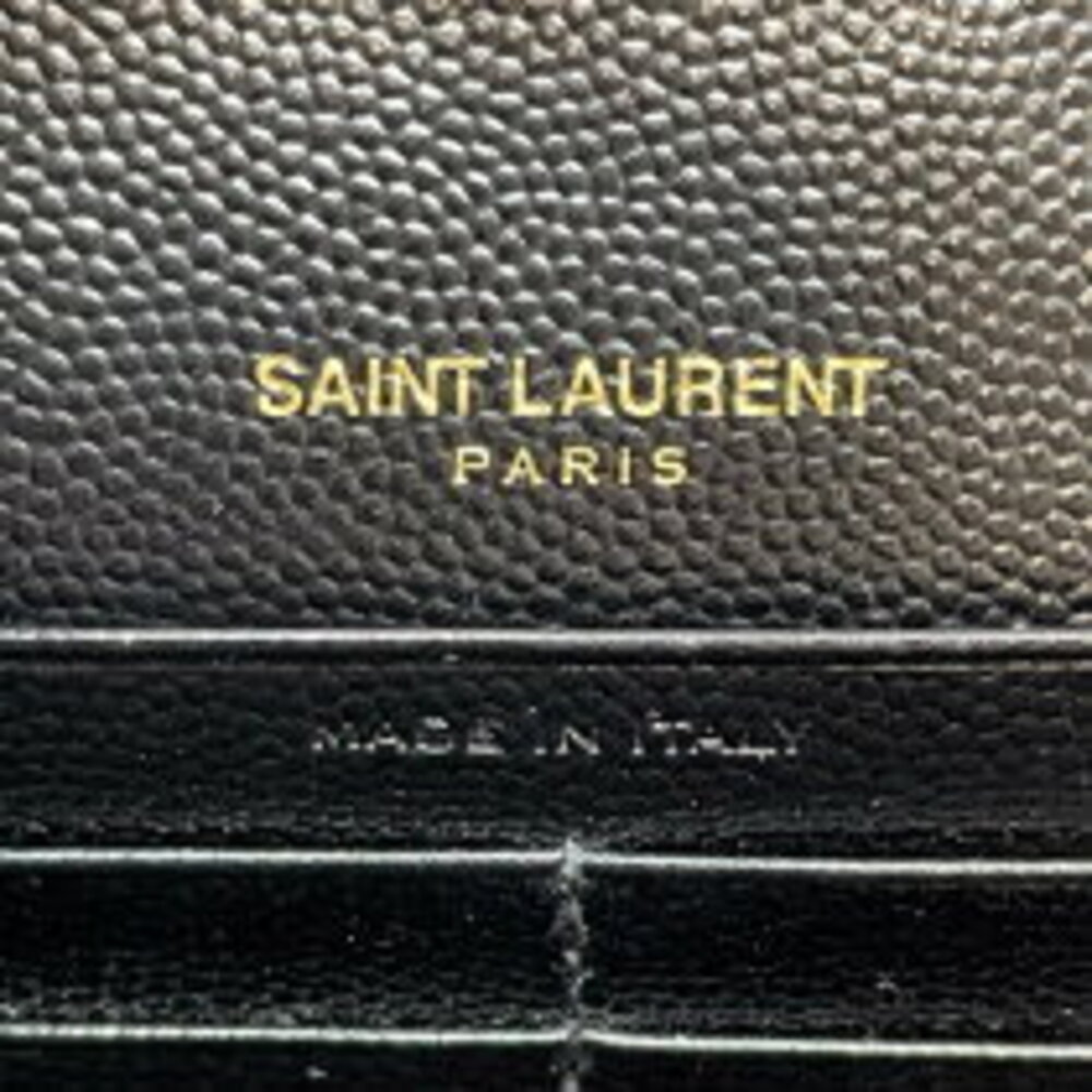 Saint Laurent Black Shoulder Chain Grained Strap Cassandra Leather Shoulder - Picture 9 of 11